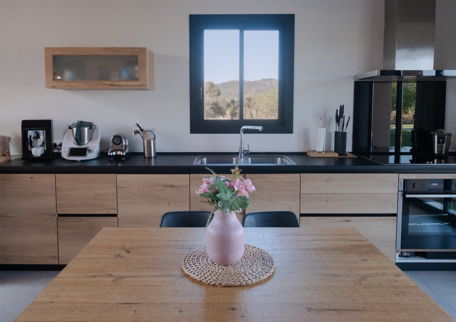 Luxury kitchen of a huge finca with guest house for rent in Mallorca You can contact Anderson West today to rent this luxury property