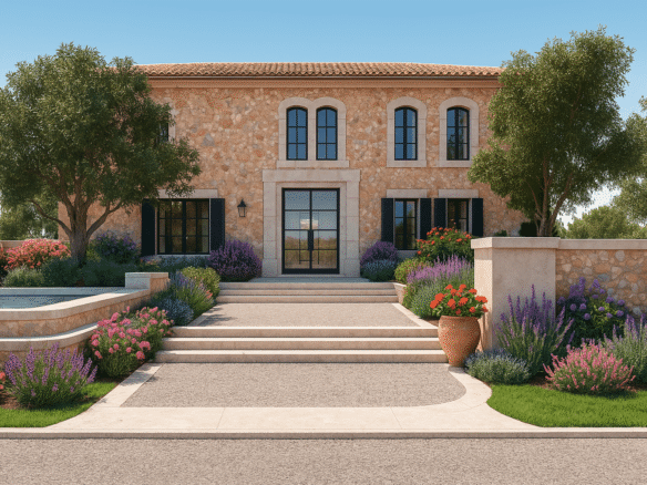 finca for sale in mallorca southeast - this new finca is a blend of luxury and charm