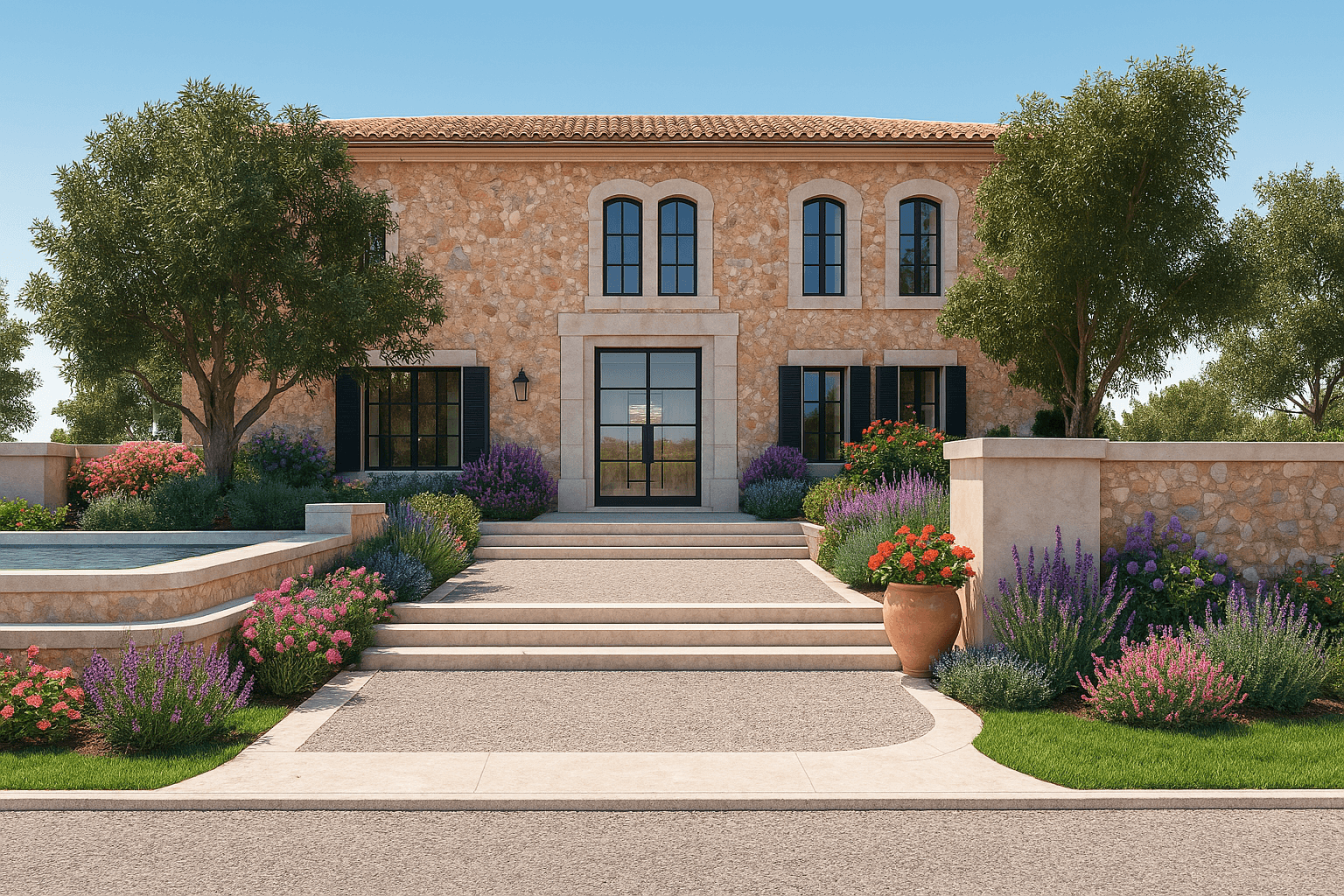 finca for sale in mallorca southeast - this new finca is a blend of luxury and charm