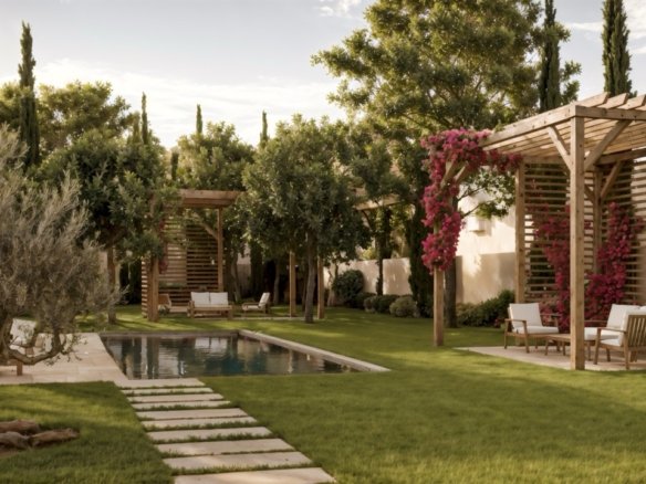 large garden house newly built in felantix