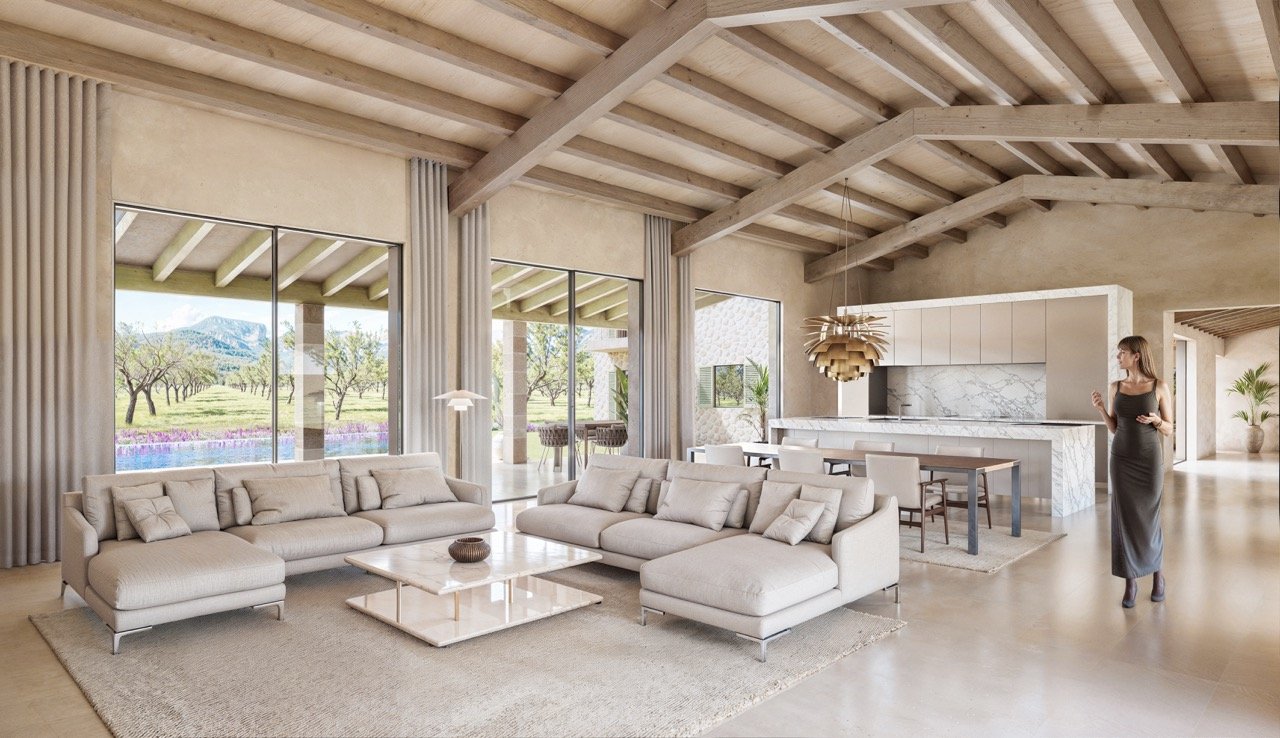 A Blank Canvas in Binissalem: Approved Villa Project on 24,860 m² of Rustic Land