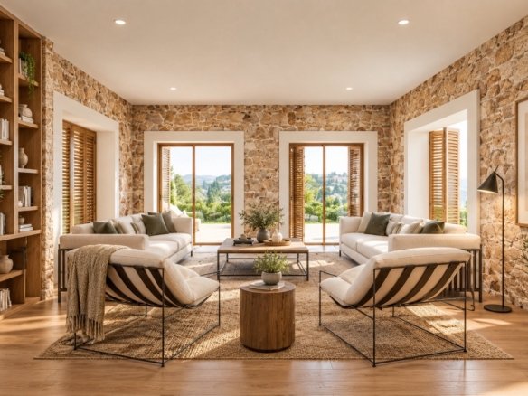 Detached Villa Project for Sale in Felanitx — 310m² Buildable, Mountain Views, Mallorca